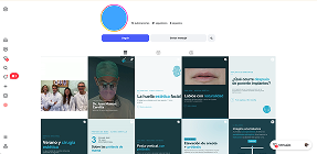 Vista previa del feed de Instagram gestionado para Clínica Estética